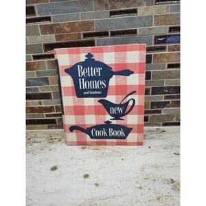 Vintage Better Homes and Gardens New Cookbook, Red Plaid Binder Tabbed